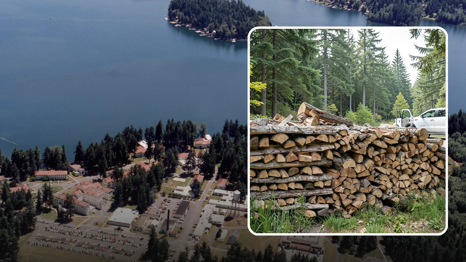 Bulk Firewood in Lakewood, Pierce County, WA - We supply firewood in large bulk quantities at volume pricing for households and properties that burn a lot through the long PNW...