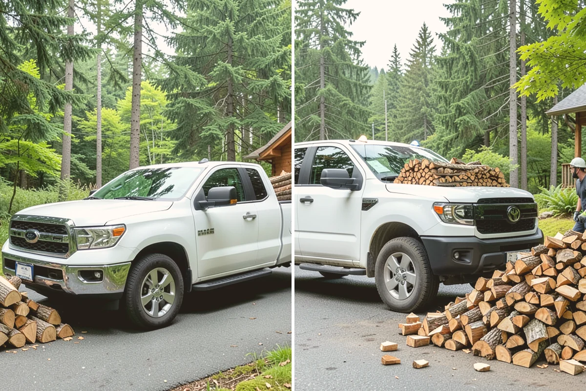 Bulk Firewood in Langley, Island County, WA - We estimate the bulk volume that fits your heating needs
