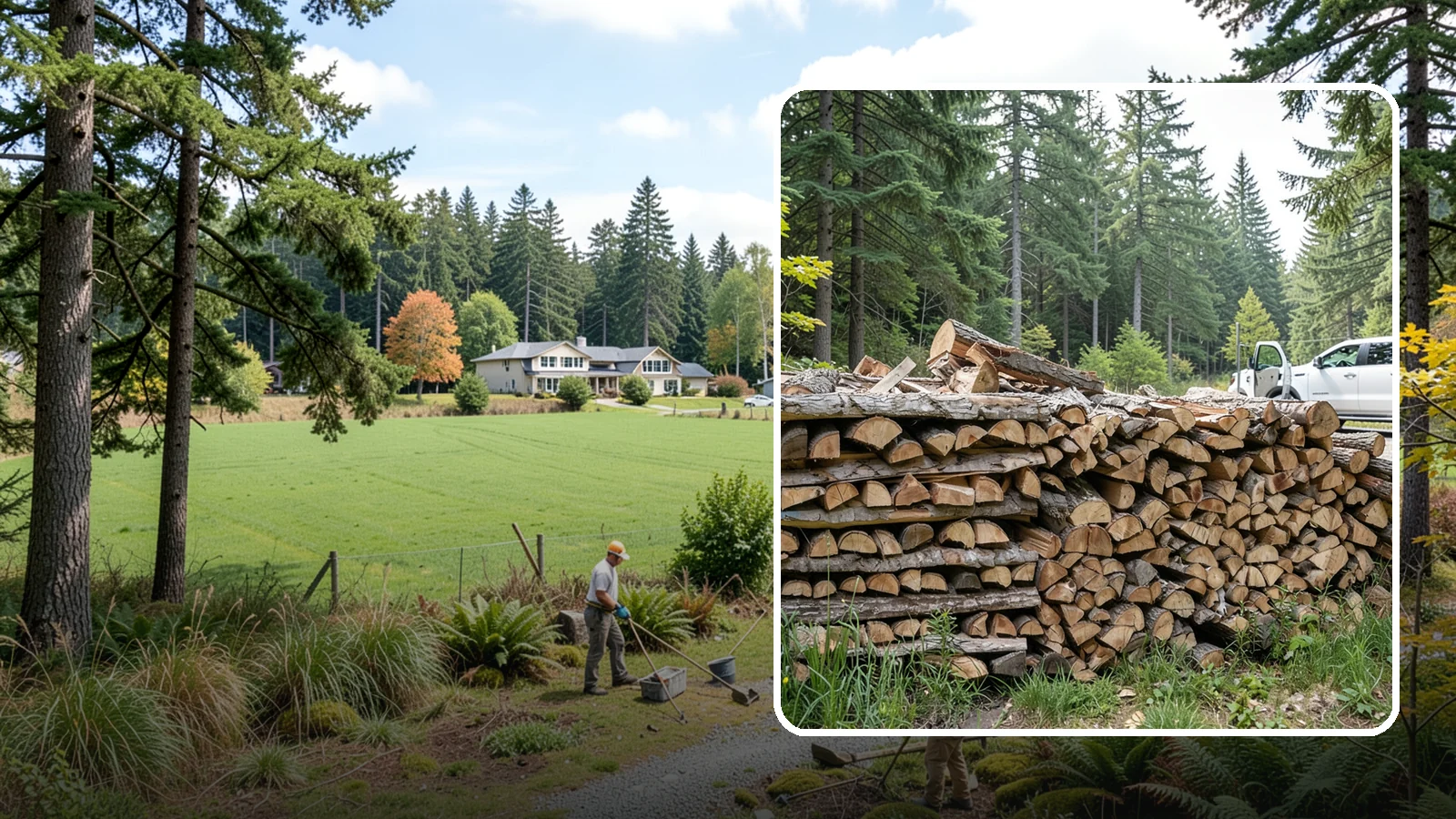 Bulk Firewood in Lyman, WA - We supply firewood in large bulk quantities at volume pricing for households and properties that burn a lot through the long PNW...