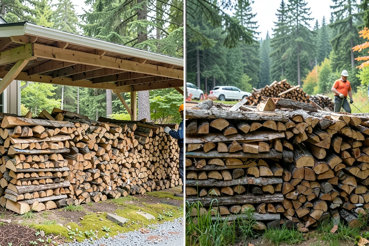 Bulk Firewood in Lyman, WA - We estimate the bulk volume that fits your heating needs