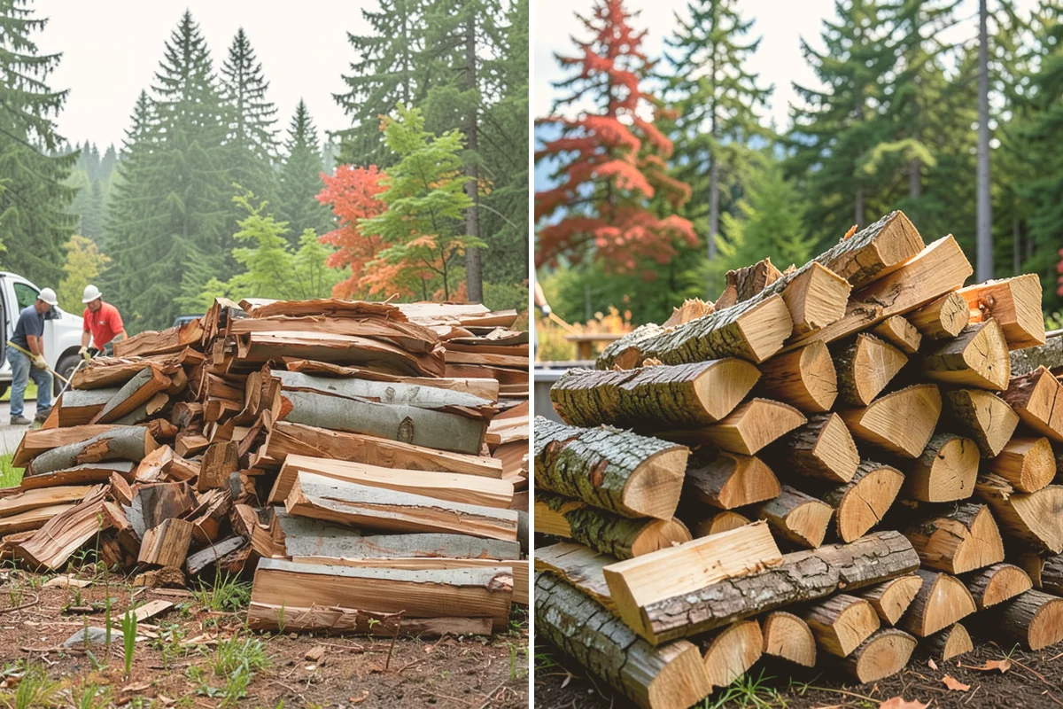 Bulk Firewood in Lynnwood, Snohomish County, WA - We estimate the bulk volume that fits your heating needs