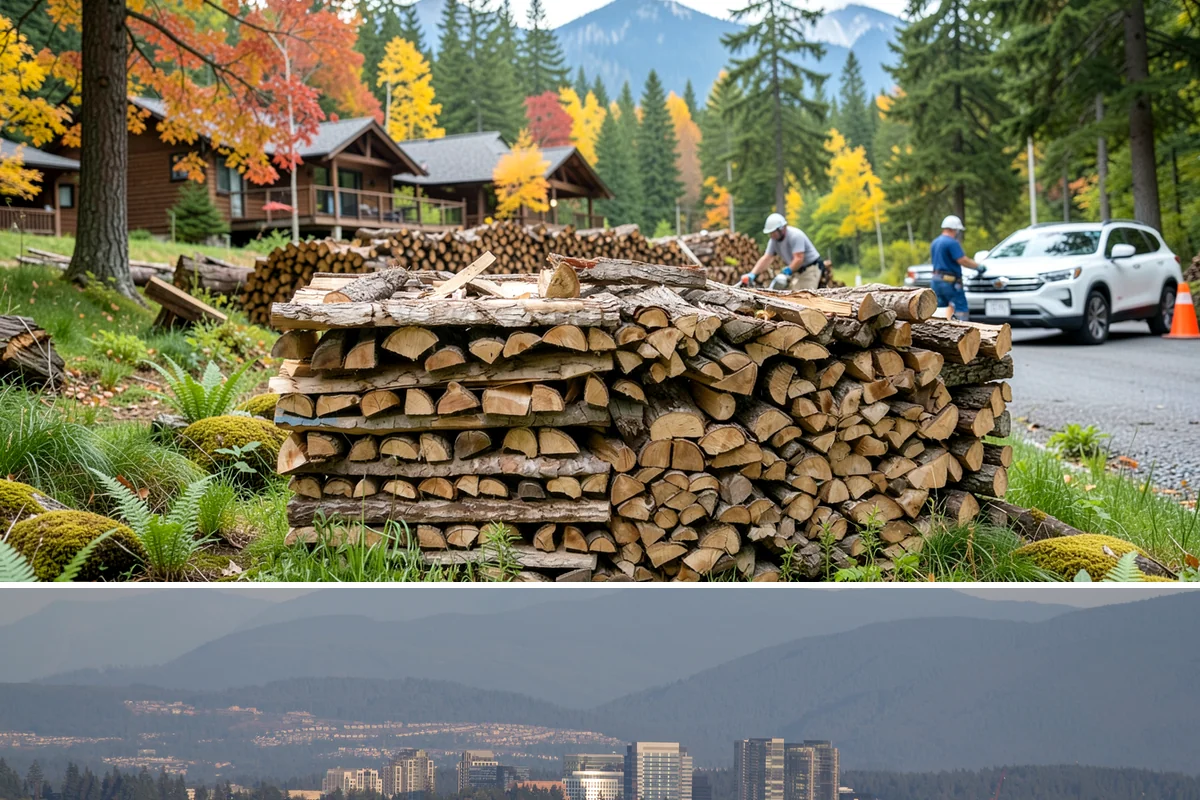 Bulk Firewood in Medina, King County, WA - Order bulk wood in late summer or early fall to secure a full winter's supply before demand peaks.