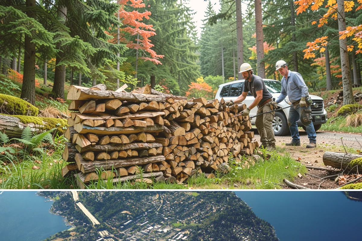 Bulk Firewood in Mercer Island, King County, WA - Order bulk wood in late summer or early fall to secure a full winter's supply before demand peaks.