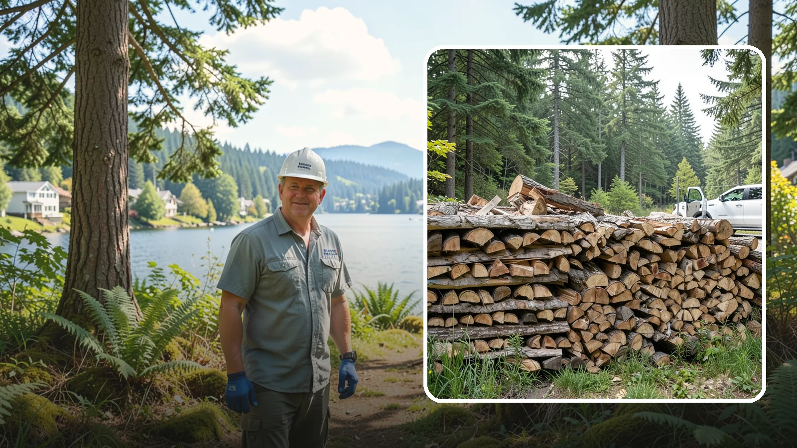 Bulk Firewood in Milton, King County, WA - We supply firewood in large bulk quantities at volume pricing for households and properties that burn a lot through the long PNW...