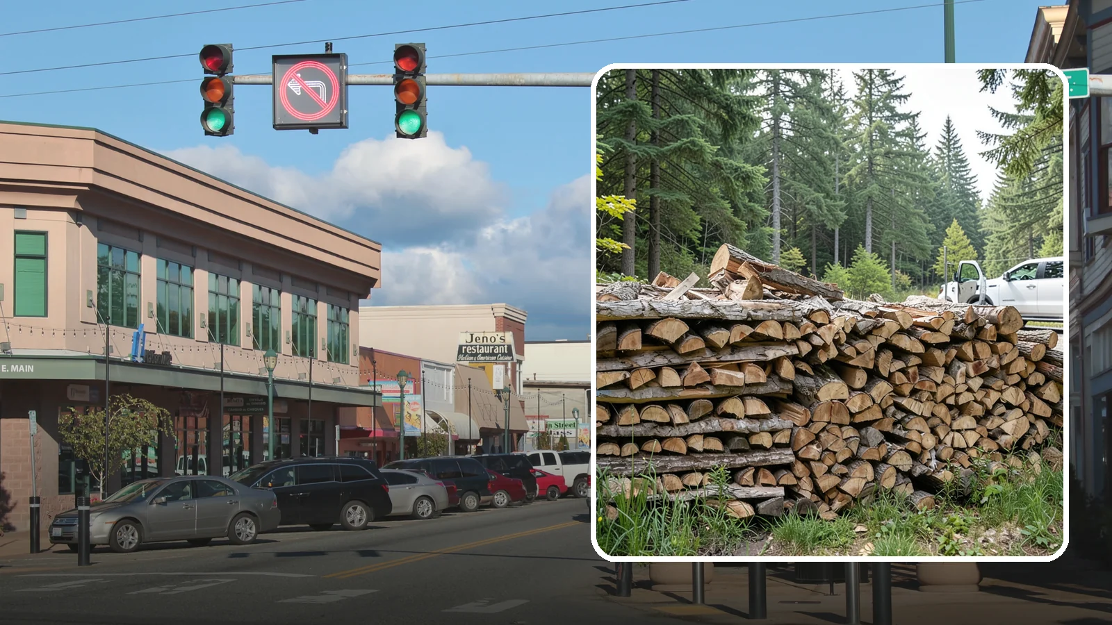 Bulk Firewood in Monroe, Snohomish County, WA - We supply firewood in large bulk quantities at volume pricing for households and properties that burn a lot through the long PNW...