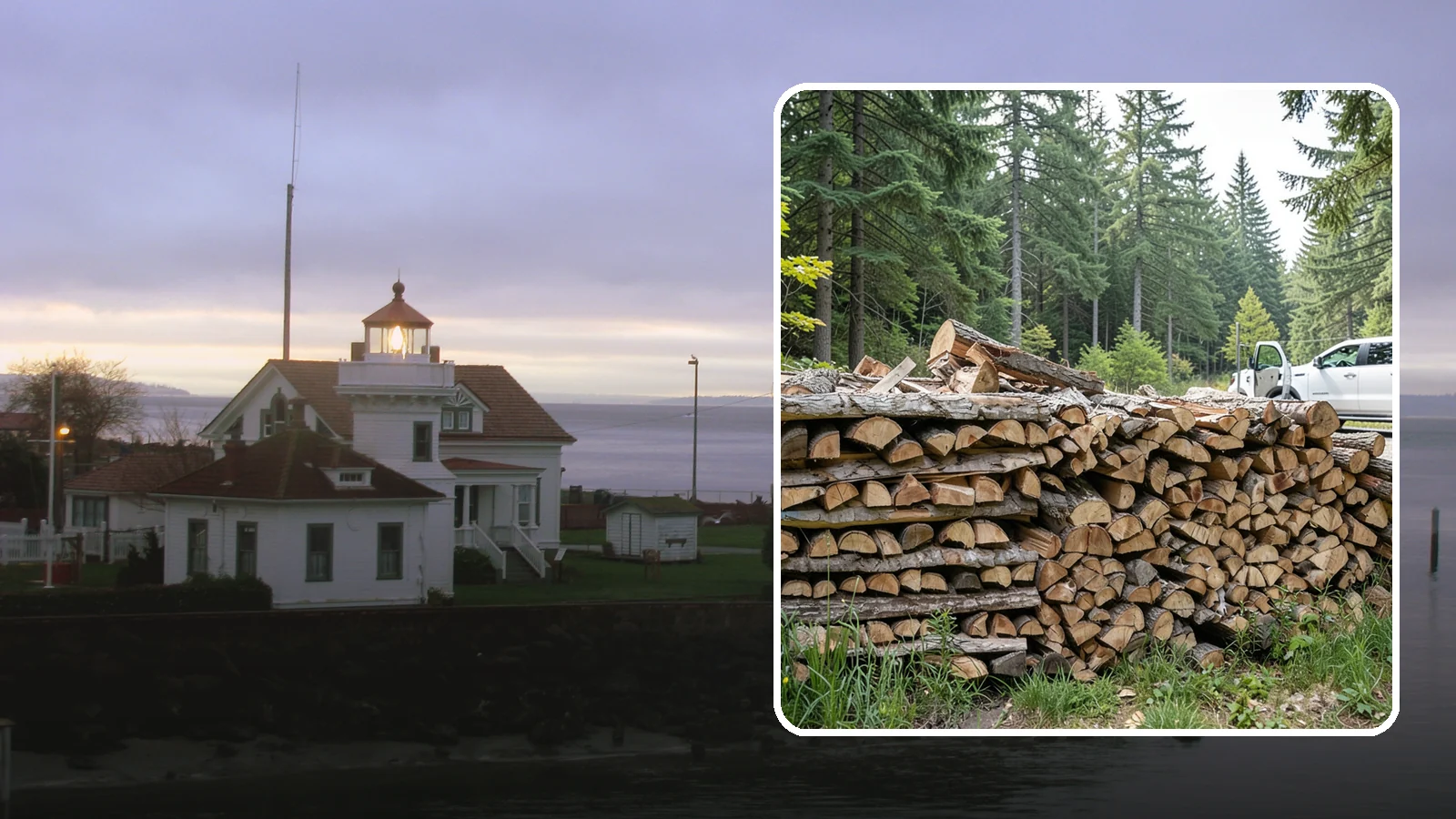 Bulk Firewood in Mukilteo, Snohomish County, WA - We supply firewood in large bulk quantities at volume pricing for households and properties that burn a lot through the long PNW...