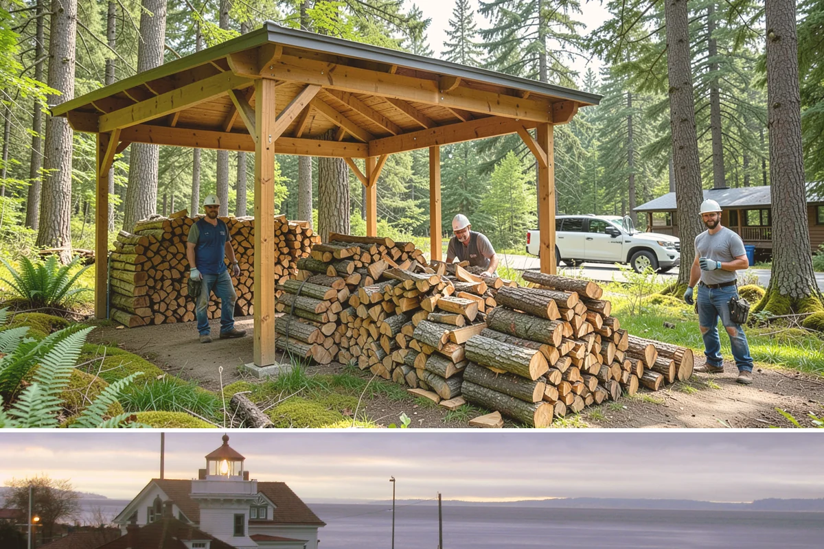 Bulk Firewood in Mukilteo, Snohomish County, WA - Order bulk wood in late summer or early fall to secure a full winter's supply before demand peaks.