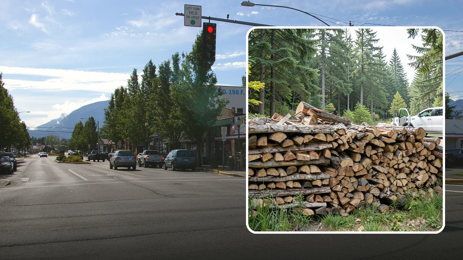 Bulk Firewood in North Bend, King County, WA - We supply firewood in large bulk quantities at volume pricing for households and properties that burn a lot through the long PNW...