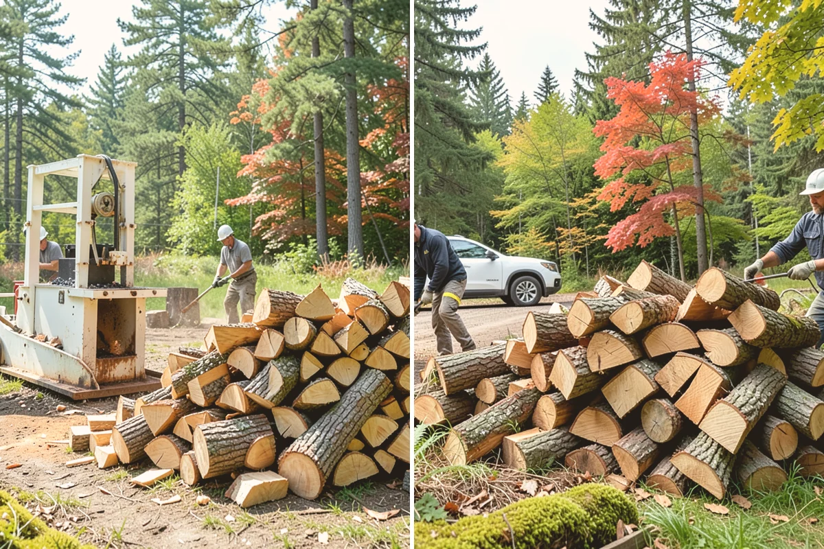 Bulk Firewood in Orting, Pierce County, WA - We estimate the bulk volume that fits your heating needs