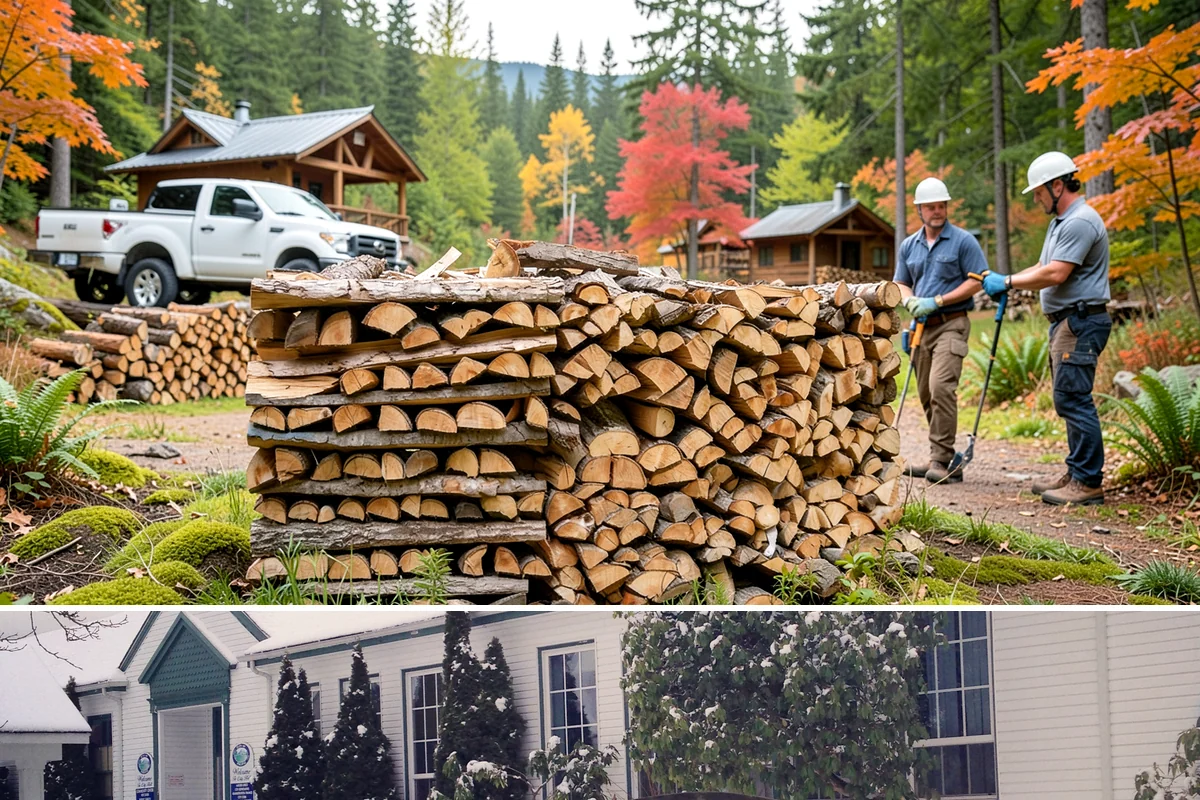 Bulk Firewood in Pacific, King County, WA - Order bulk wood in late summer or early fall to secure a full winter's supply before demand peaks.