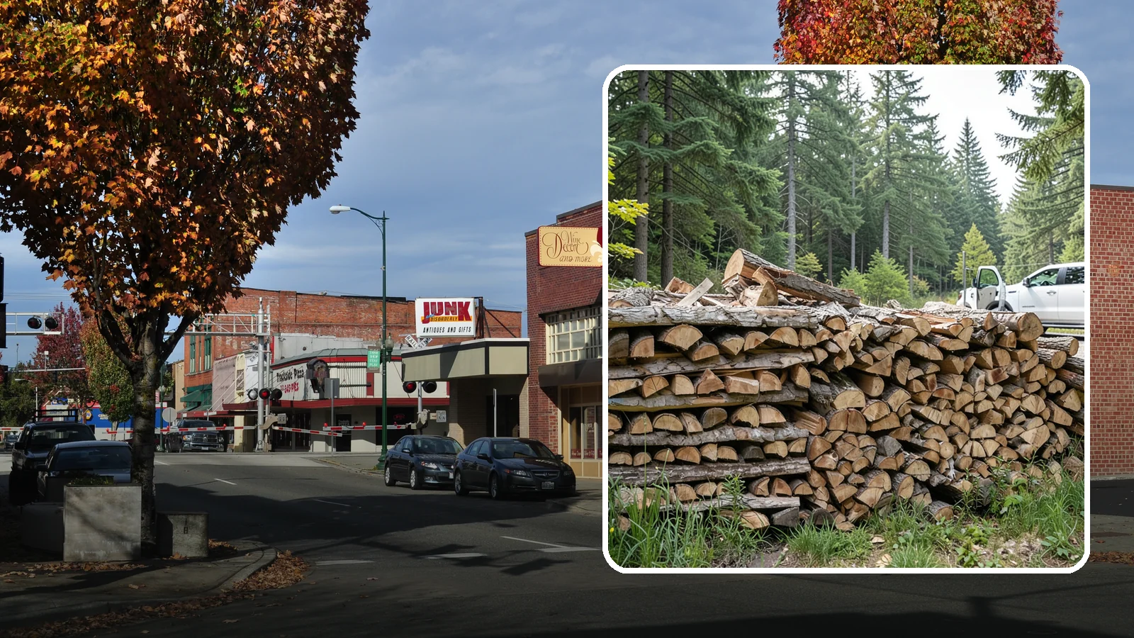 Bulk Firewood in Puyallup, Pierce County, WA - We supply firewood in large bulk quantities at volume pricing for households and properties that burn a lot through the long PNW...