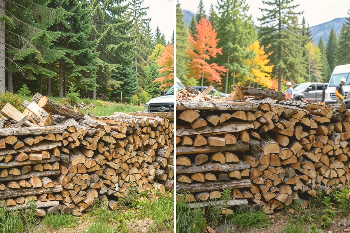 Bulk Firewood in Snohomish, Snohomish County, WA - We estimate the bulk volume that fits your heating needs