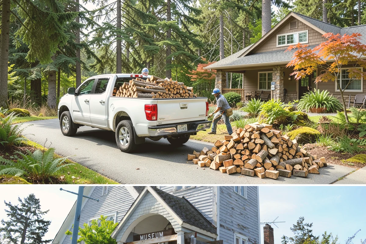 Bulk Firewood in Steilacoom, Pierce County, WA - Order bulk wood in late summer or early fall to secure a full winter's supply before demand peaks.