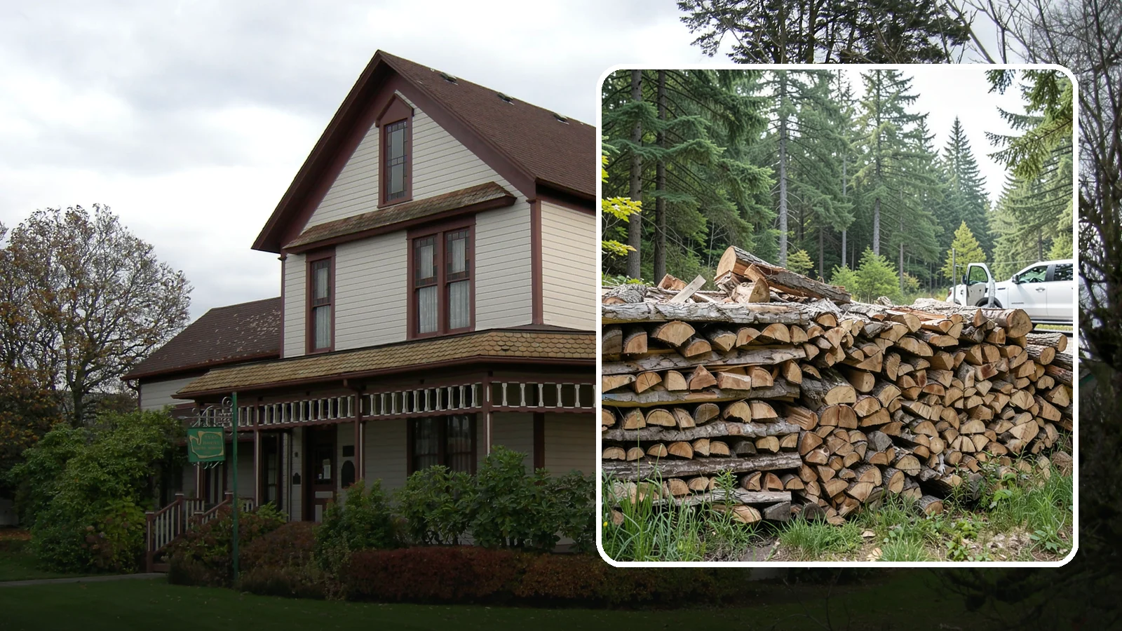 Bulk Firewood in Sumner, Pierce County, WA - We supply firewood in large bulk quantities at volume pricing for households and properties that burn a lot through the long PNW...
