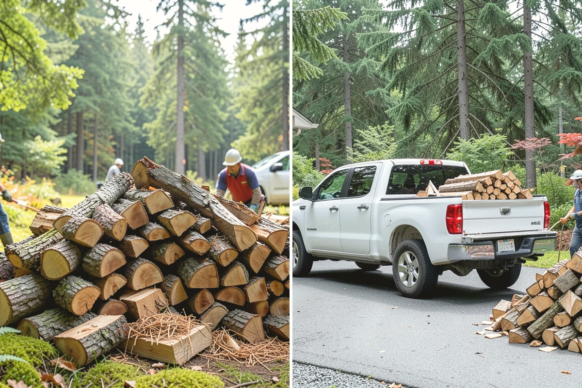 Bulk Firewood in University Place, Pierce County, WA - We estimate the bulk volume that fits your heating needs