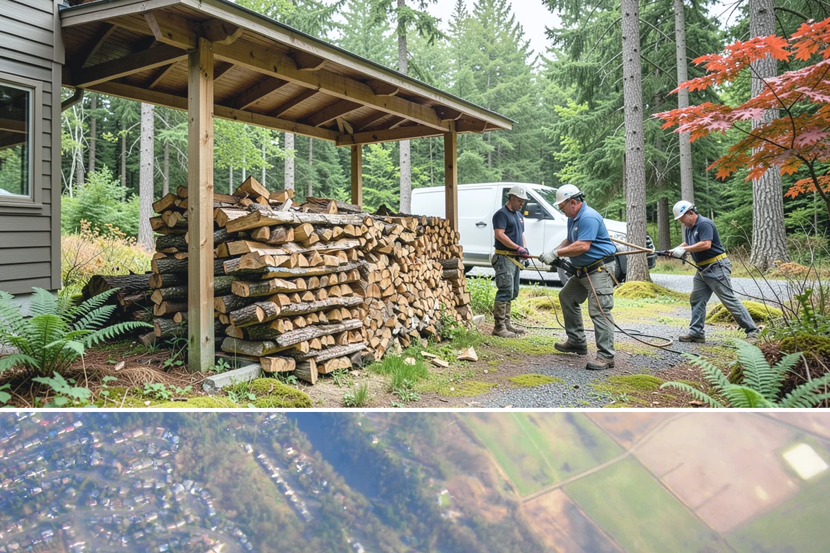 Bundle Firewood in Algona, King County, WA - Bundles stay popular year-round but move fastest heading into the wet fall and winter burning months.