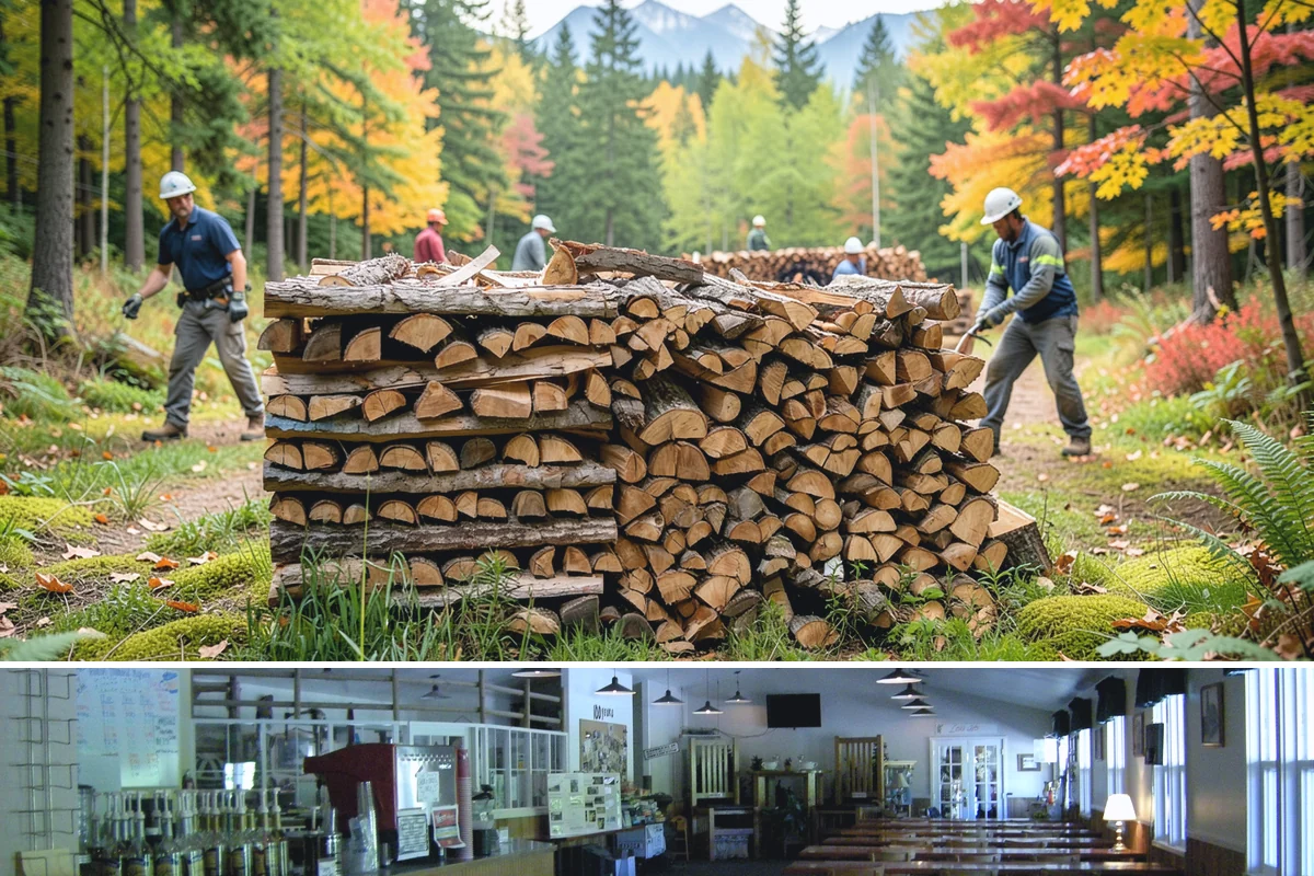 Bundle Firewood in Black Diamond, King County, WA - Bundles stay popular year-round but move fastest heading into the wet fall and winter burning months.