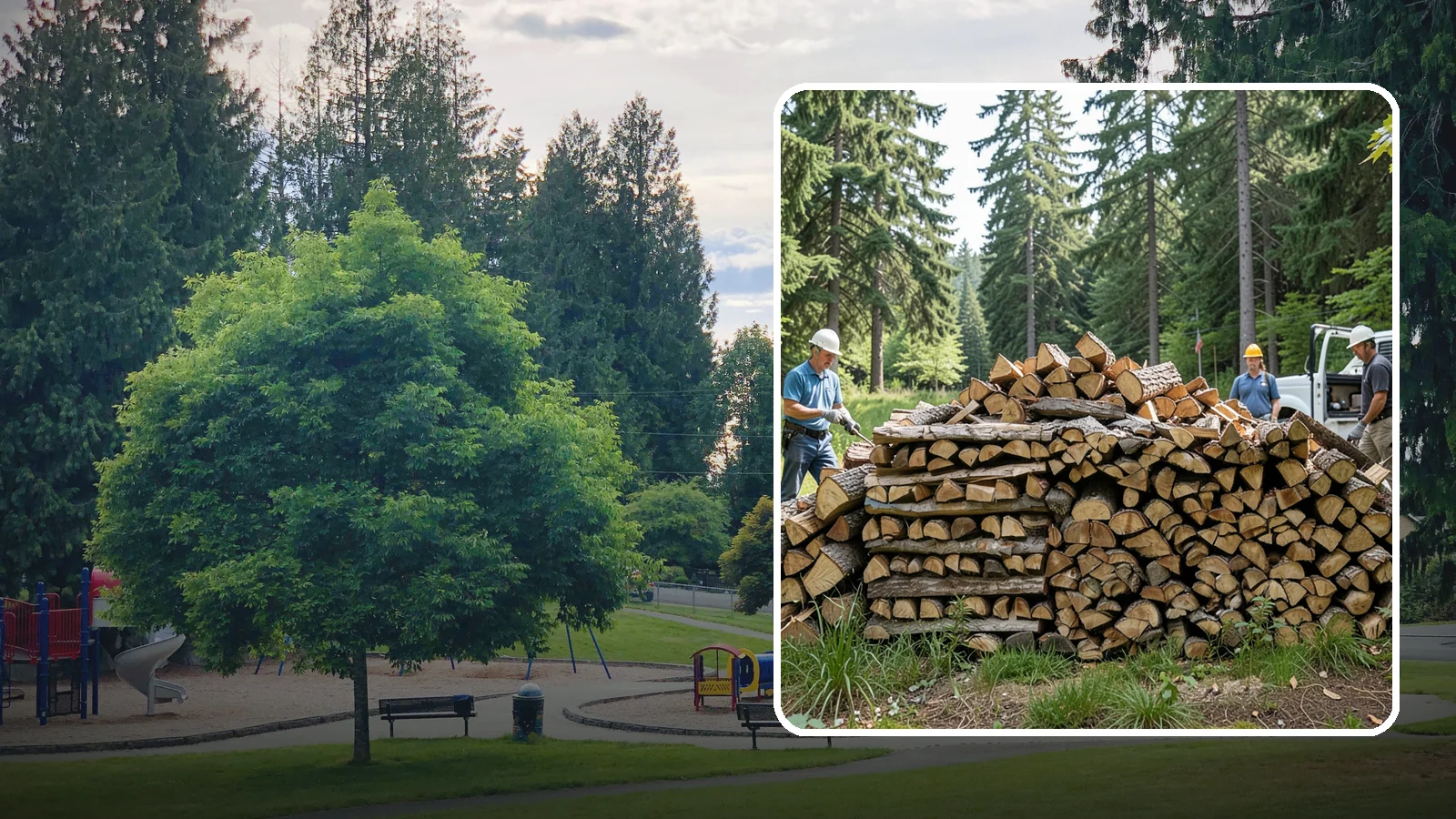 Bundle Firewood in Bonney Lake, Pierce County, WA - Convenient shrink-wrapped bundles of seasoned firewood sized for a single evening burn.