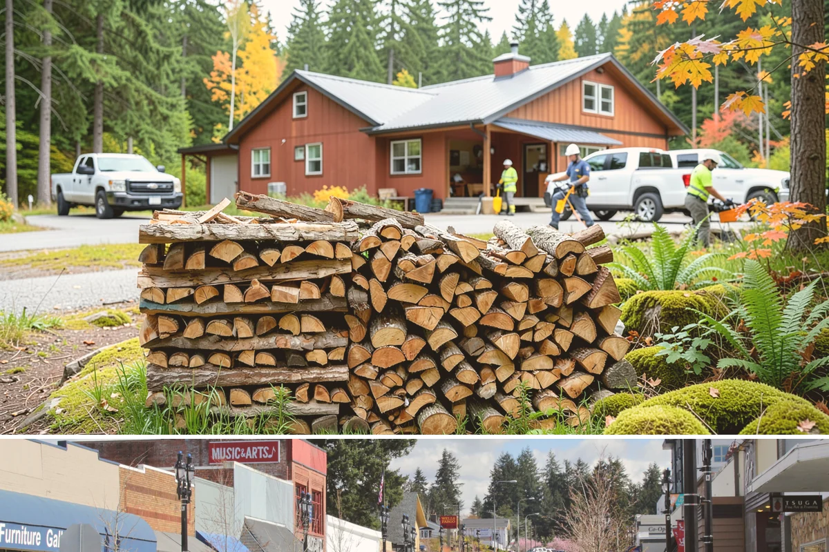 Bundle Firewood in Bothell, King County, WA - Bundles stay popular year-round but move fastest heading into the wet fall and winter burning months.