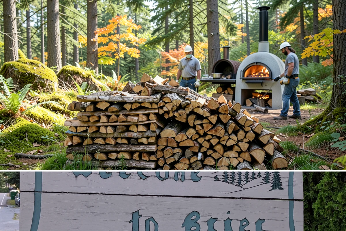 Bundle Firewood in Brier, Snohomish County, WA - Bundles stay popular year-round but move fastest heading into the wet fall and winter burning months.