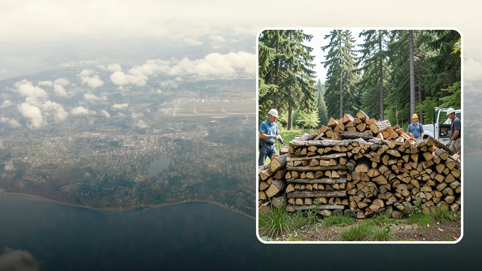 Bundle Firewood in Burien, King County, WA - Convenient shrink-wrapped bundles of seasoned firewood sized for a single evening burn.