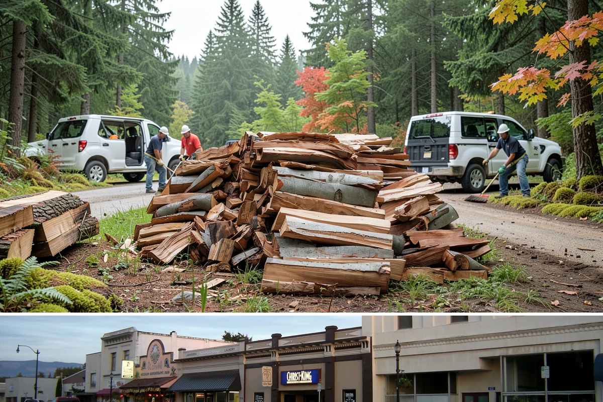Bundle Firewood in Burlington, Skagit County, WA - Bundles stay popular year-round but move fastest heading into the wet fall and winter burning months.