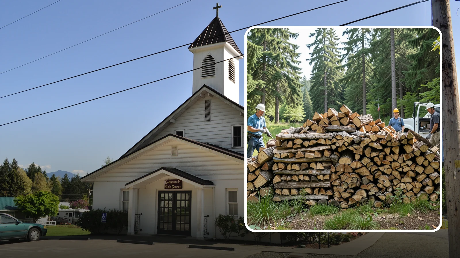 Bundle Firewood in Concrete, Skagit County, WA - Convenient shrink-wrapped bundles of seasoned firewood sized for a single evening burn.