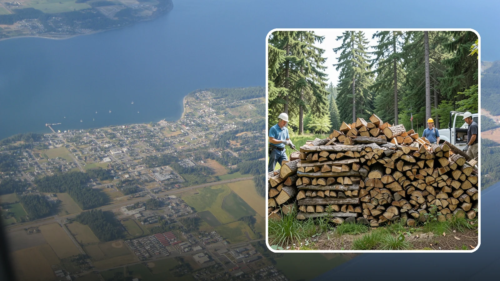 Bundle Firewood in Coupeville, Island County, WA - Convenient shrink-wrapped bundles of seasoned firewood sized for a single evening burn.