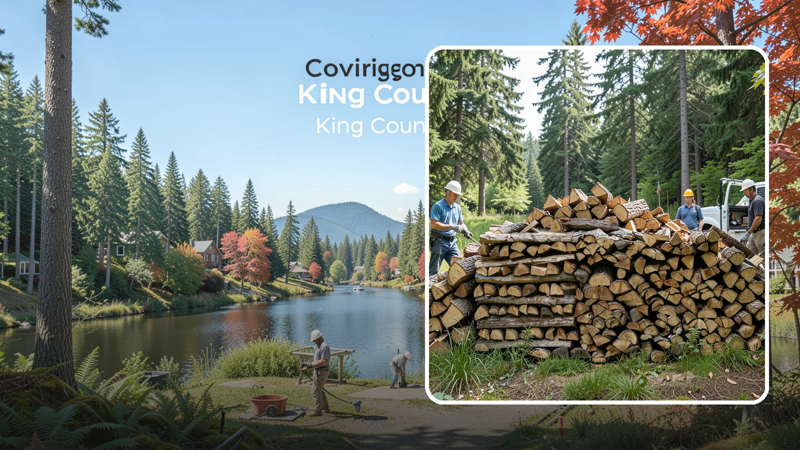 Bundle Firewood in Covington, King County, WA - Convenient shrink-wrapped bundles of seasoned firewood sized for a single evening burn.
