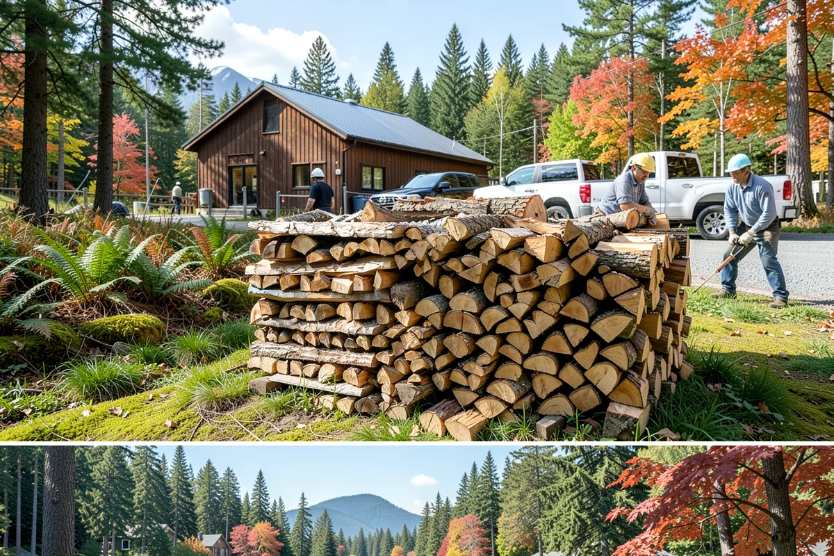 Bundle Firewood in Covington, King County, WA - Bundles stay popular year-round but move fastest heading into the wet fall and winter burning months.