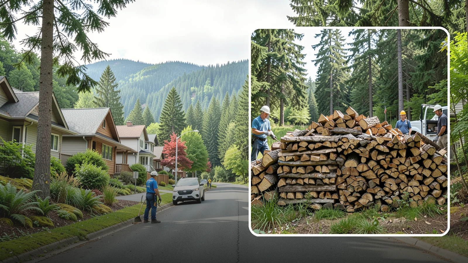 Bundle Firewood in Darrington, WA - Convenient shrink-wrapped bundles of seasoned firewood sized for a single evening burn.