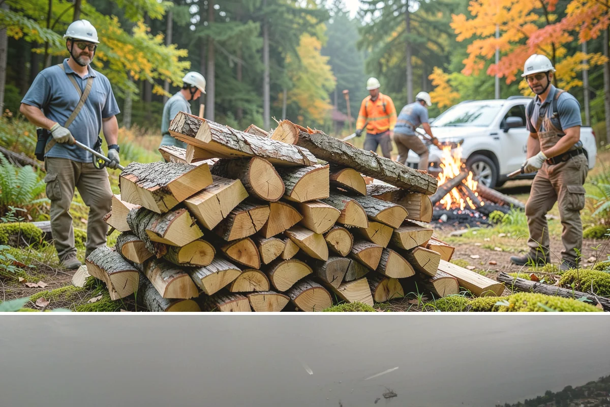 Bundle Firewood in Des Moines, King County, WA - Bundles stay popular year-round but move fastest heading into the wet fall and winter burning months.