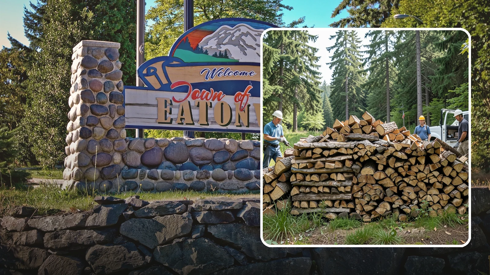 Bundle Firewood in Eatonville, Pierce County, WA - Convenient shrink-wrapped bundles of seasoned firewood sized for a single evening burn.