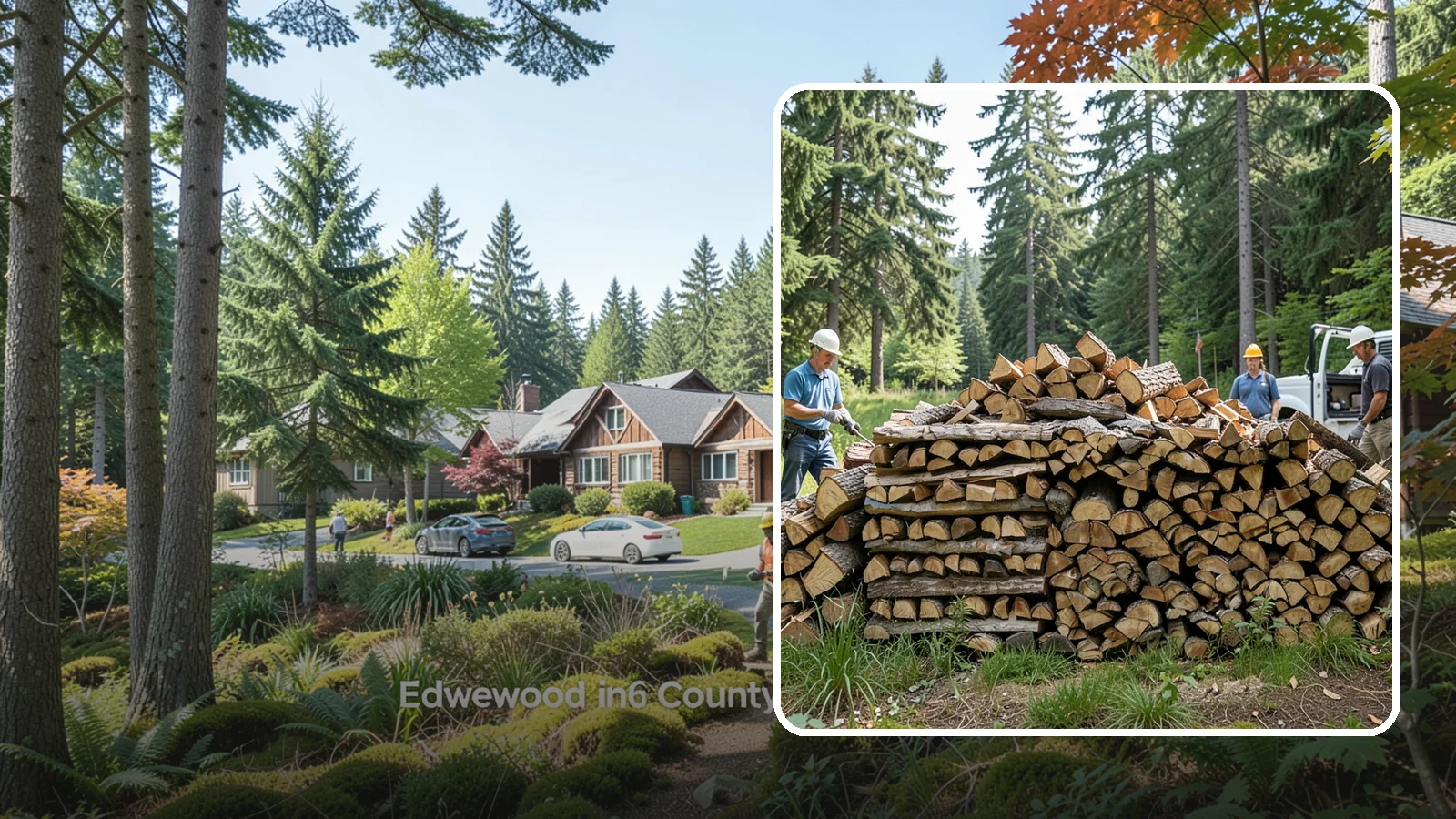 Bundle Firewood in Edgewood, Pierce County, WA - Convenient shrink-wrapped bundles of seasoned firewood sized for a single evening burn.