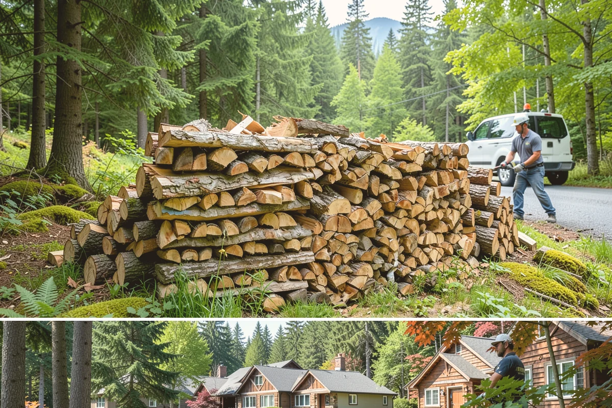 Bundle Firewood in Edgewood, Pierce County, WA - Bundles stay popular year-round but move fastest heading into the wet fall and winter burning months.