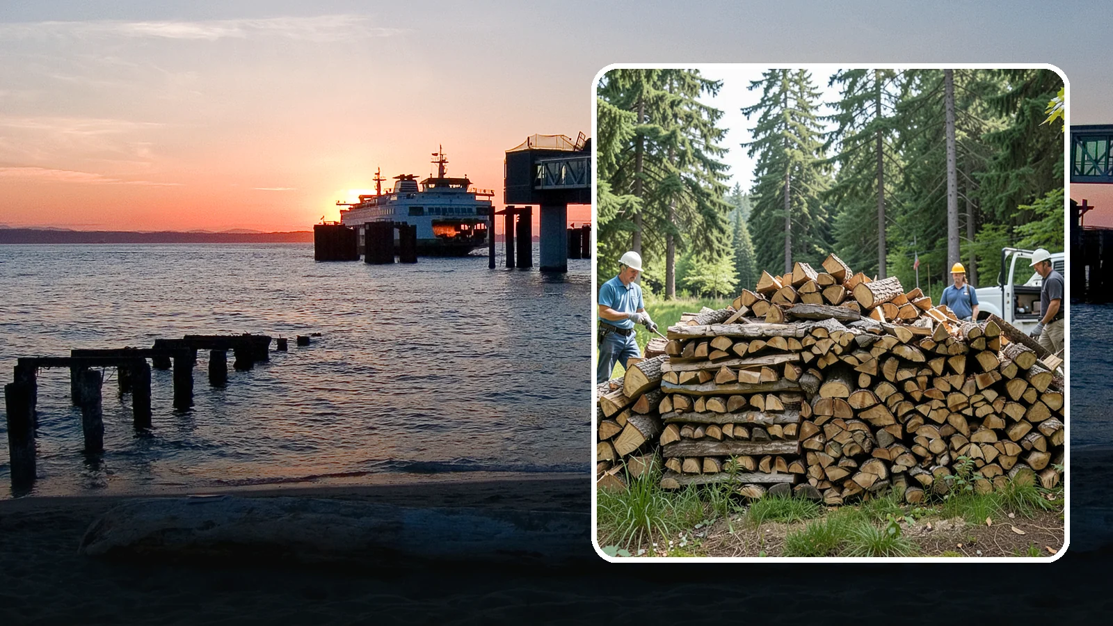 Bundle Firewood in Edmonds, Snohomish County, WA - Convenient shrink-wrapped bundles of seasoned firewood sized for a single evening burn.