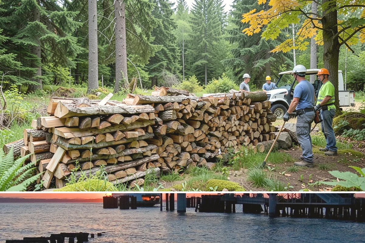 Bundle Firewood in Edmonds, Snohomish County, WA - Bundles stay popular year-round but move fastest heading into the wet fall and winter burning months.