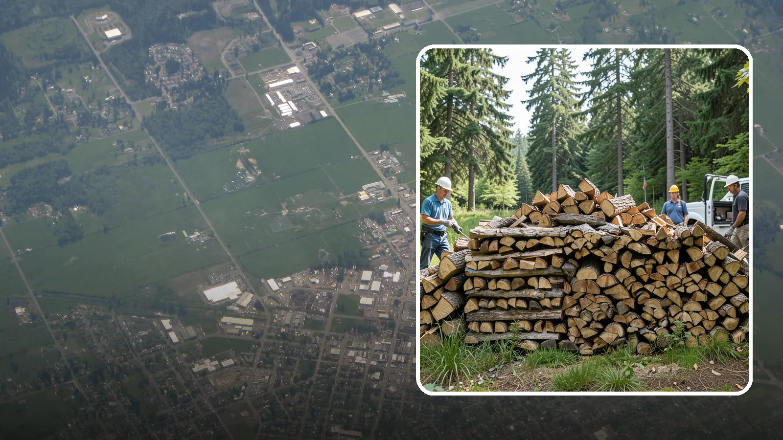 Bundle Firewood in Enumclaw, King County, WA - Convenient shrink-wrapped bundles of seasoned firewood sized for a single evening burn.