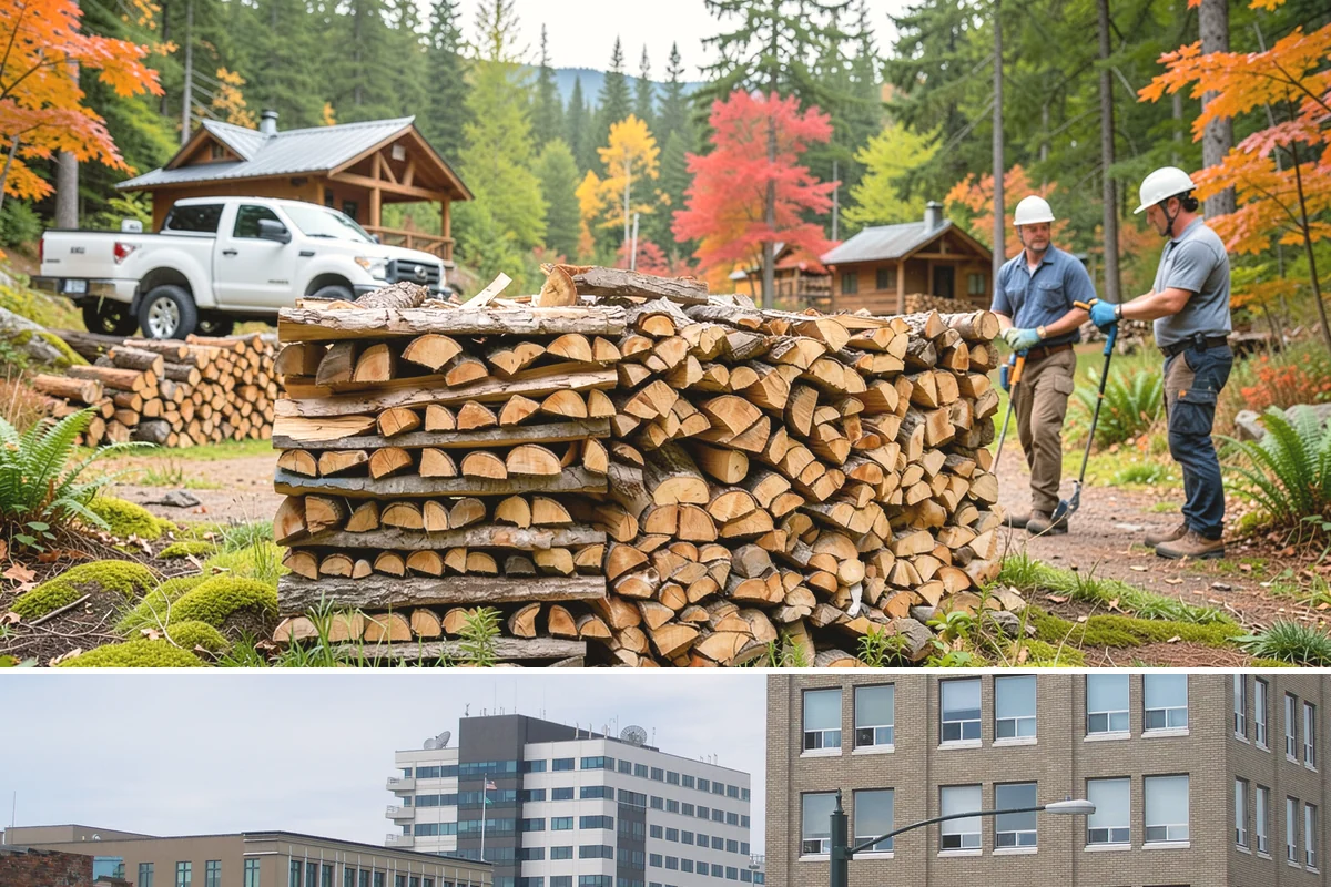 Bundle Firewood in Everett, Snohomish County, WA - Bundles stay popular year-round but move fastest heading into the wet fall and winter burning months.