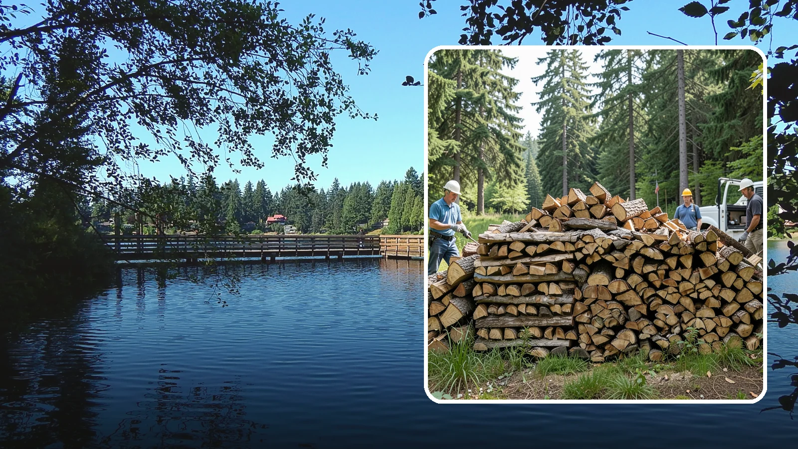 Bundle Firewood in Federal Way, King County, WA - Convenient shrink-wrapped bundles of seasoned firewood sized for a single evening burn.
