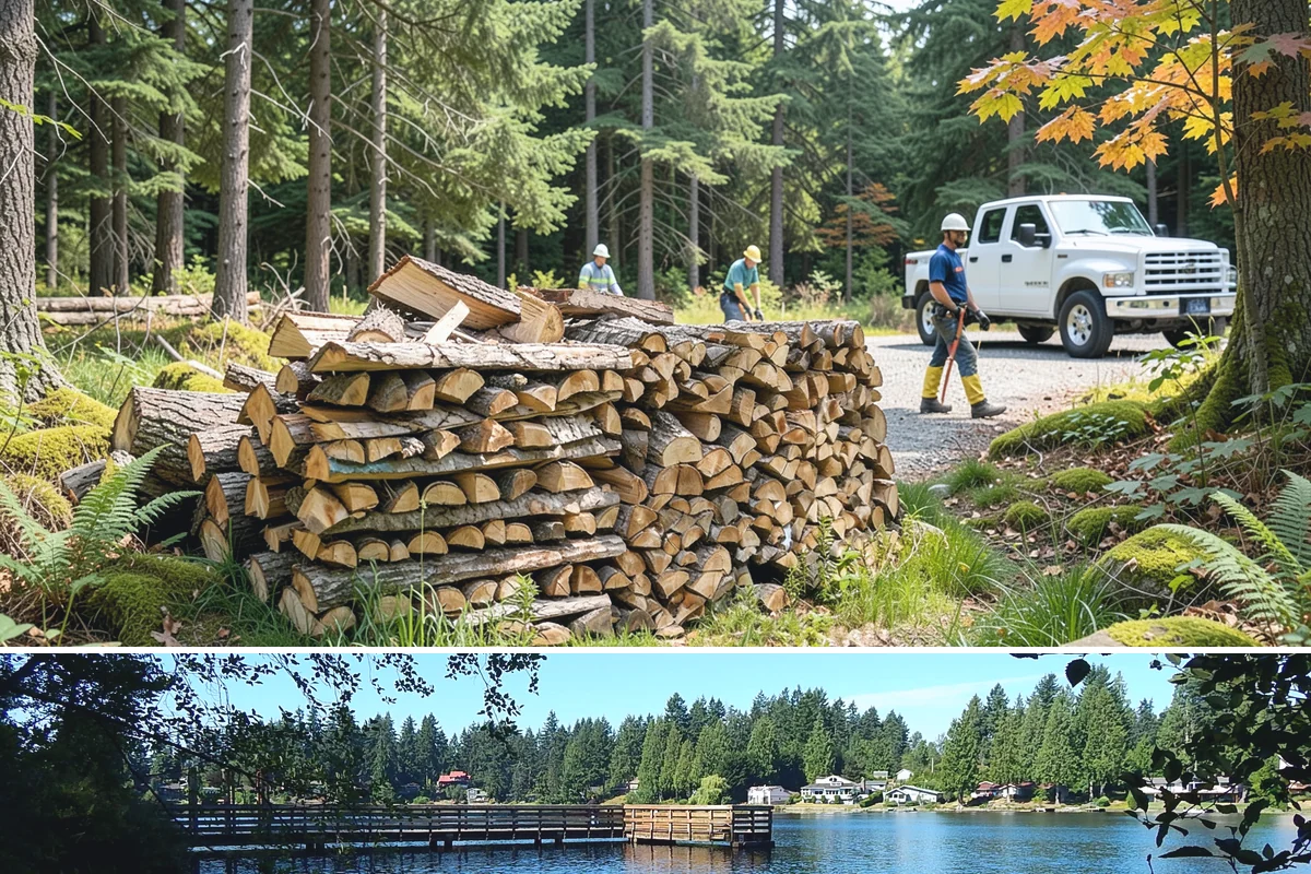 Bundle Firewood in Federal Way, King County, WA - Bundles stay popular year-round but move fastest heading into the wet fall and winter burning months.