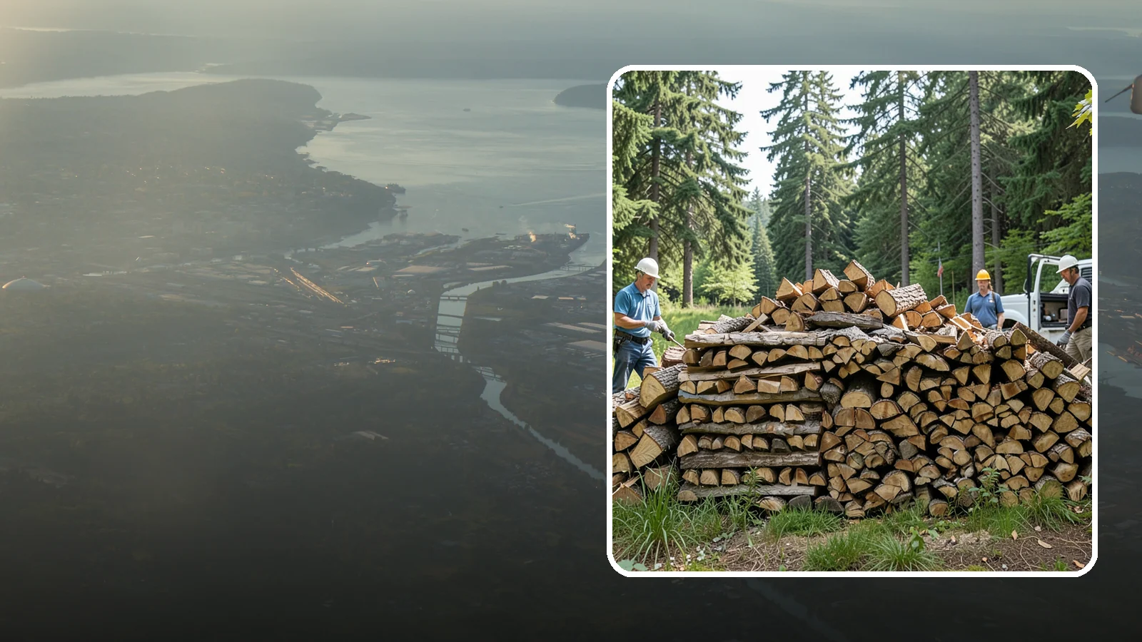 Bundle Firewood in Fife, Pierce County, WA - Convenient shrink-wrapped bundles of seasoned firewood sized for a single evening burn.