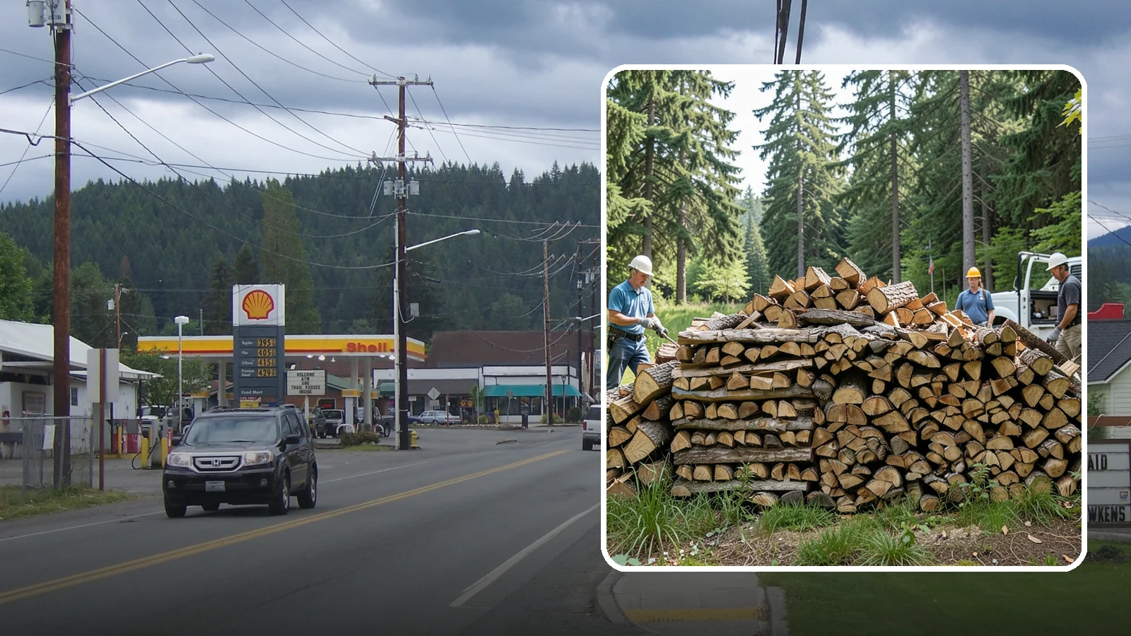 Bundle Firewood in Granite Falls, Snohomish County, WA - Convenient shrink-wrapped bundles of seasoned firewood sized for a single evening burn.