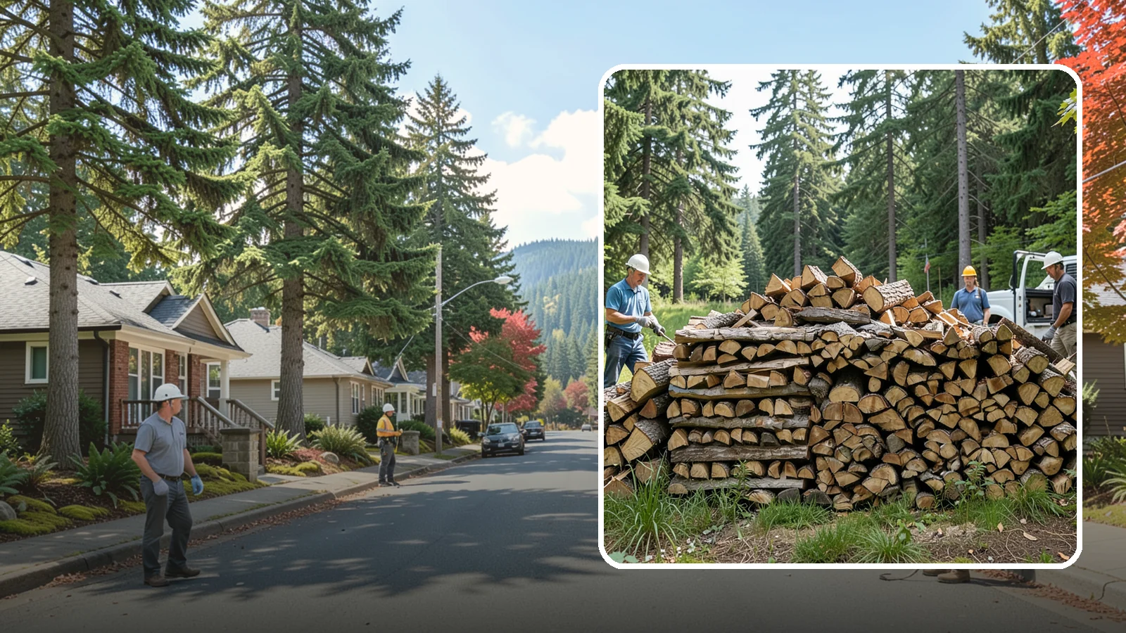 Bundle Firewood in Hunts Point, King County, WA - Convenient shrink-wrapped bundles of seasoned firewood sized for a single evening burn.