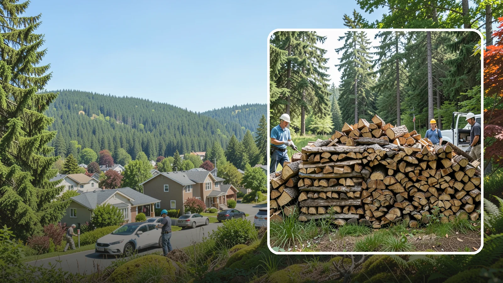 Bundle Firewood in Index, Snohomish County, WA - Convenient shrink-wrapped bundles of seasoned firewood sized for a single evening burn.