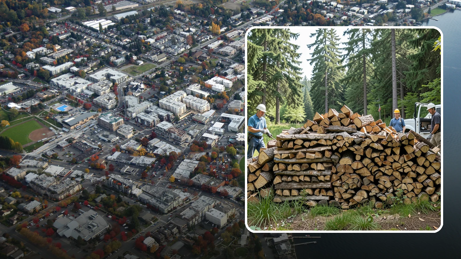 Bundle Firewood in Kirkland, King County, WA - Convenient shrink-wrapped bundles of seasoned firewood sized for a single evening burn.