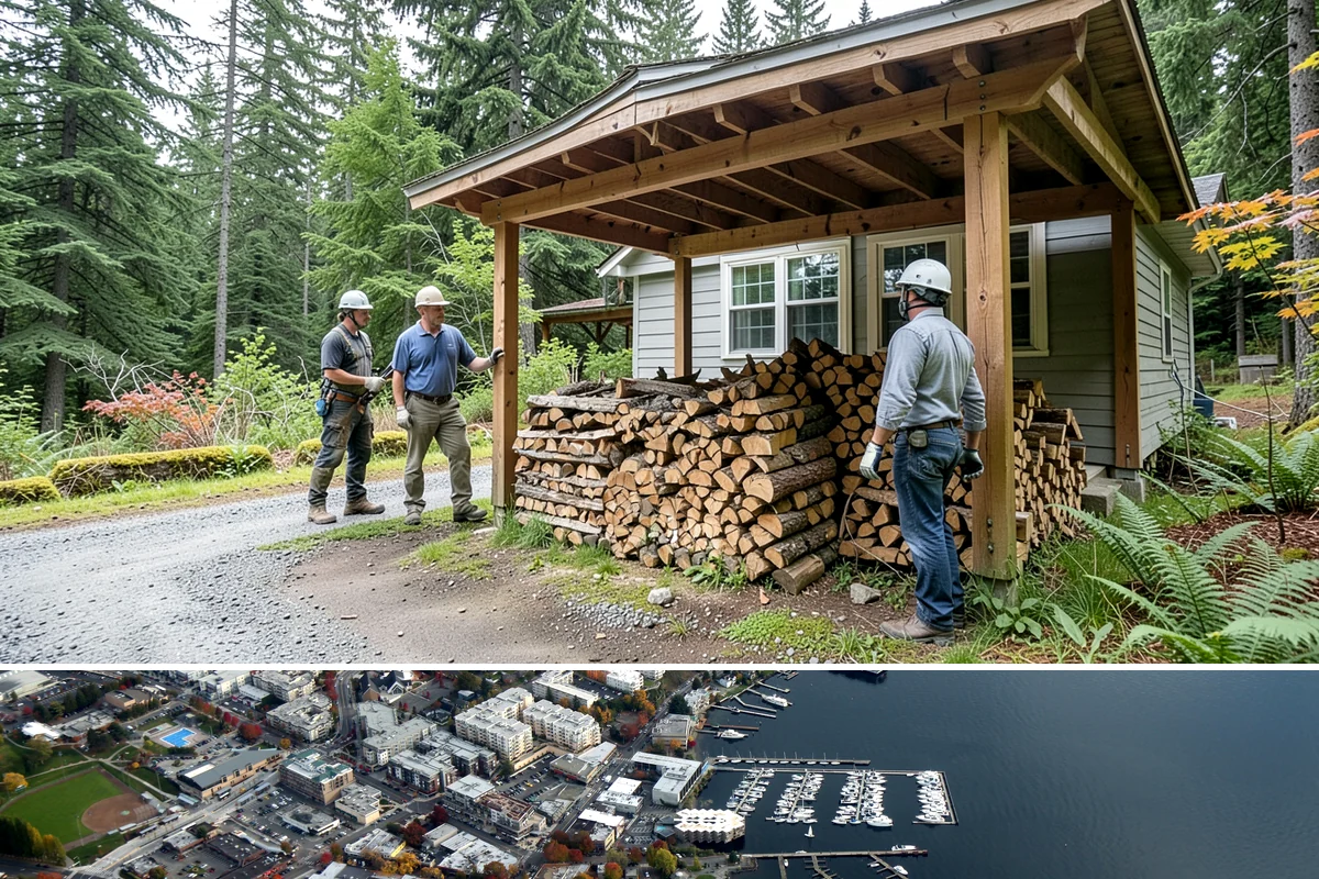 Bundle Firewood in Kirkland, King County, WA - Bundles stay popular year-round but move fastest heading into the wet fall and winter burning months.