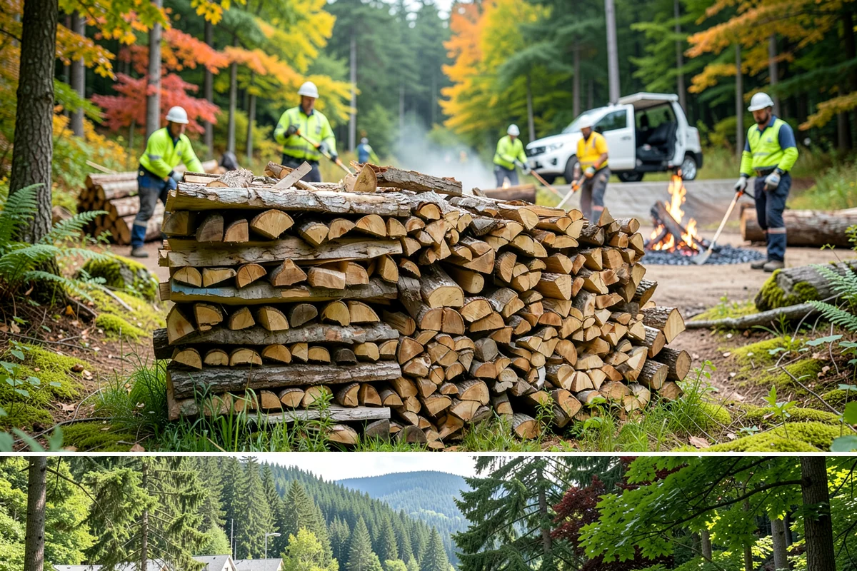 Bundle Firewood in Lake Forest Park, King County, WA - Bundles stay popular year-round but move fastest heading into the wet fall and winter burning months.