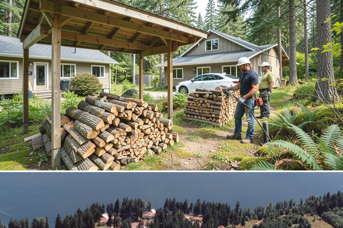 Bundle Firewood in Lakewood, Pierce County, WA - Bundles stay popular year-round but move fastest heading into the wet fall and winter burning months.