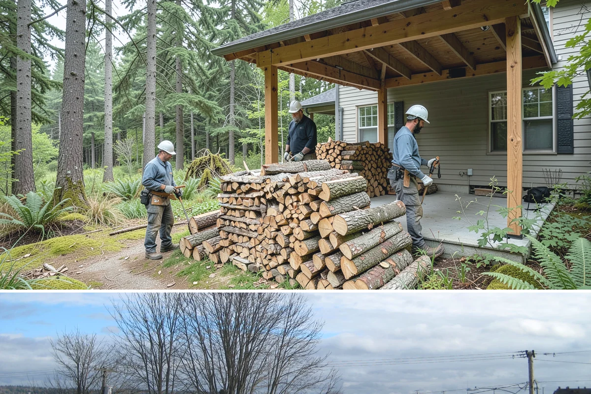 Bundle Firewood in Langley, Island County, WA - Bundles stay popular year-round but move fastest heading into the wet fall and winter burning months.